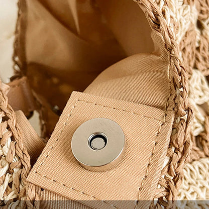 STRAW BAG FOR THE BEACH - HOLIDAYS