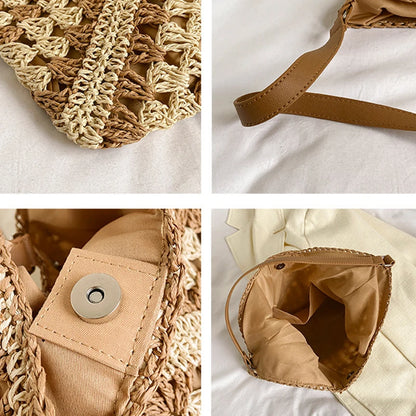 STRAW BAG FOR THE BEACH - HOLIDAYS