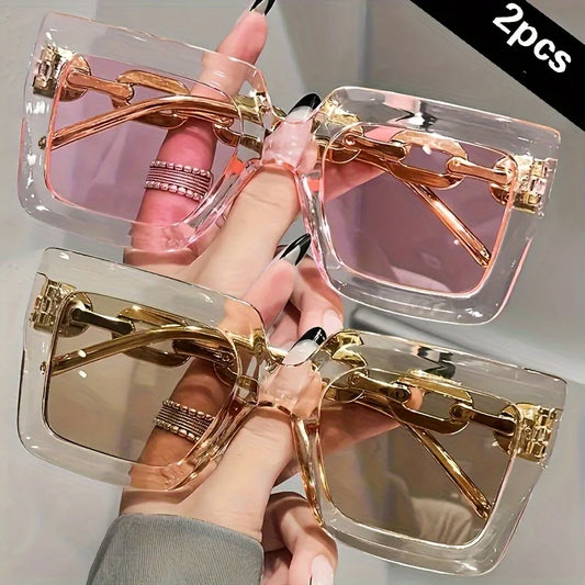 LOT DE 2 LUNETTES DE SOLEIL POUR FEMMES